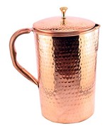 Rastogi Handicrafts Pure Copper Jug With Hammered - $60.44 CAD