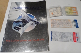 ELTON JOHN 5 Pc Collection 1976 Concorde Tour Program + Ticket Stubs Tor... - $125.00