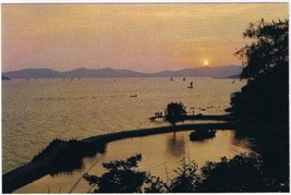 Postcard Sunset On Lake Taihu China - £3.90 GBP