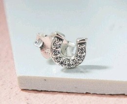 Me Collection 925 Sterling Silver My Lucky Horseshoe Single Stud Earring  - $8.80
