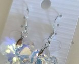 Multicolored Resin Butterfly Earrings ~ Silver Alloy ~ 1.5&quot; Dangle Earring - £11.99 GBP