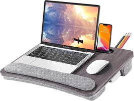 Lap Desk Laptop Bed Table: Fits up to 15.6 Inch Laptop Computer Lapdesk ... - £36.54 GBP