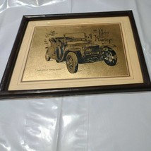 Rolls Royce Silver Ghost 1909 Framed Picture Frame, Vintage - £37.01 GBP