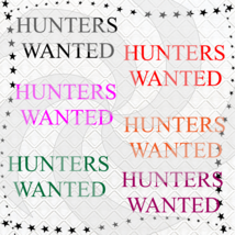 Hunters WANTED-Digital ClipArt-Font-PNG-Tshirt-Jewelry-Scrapbook-Banner-GiftCard - £1.42 GBP