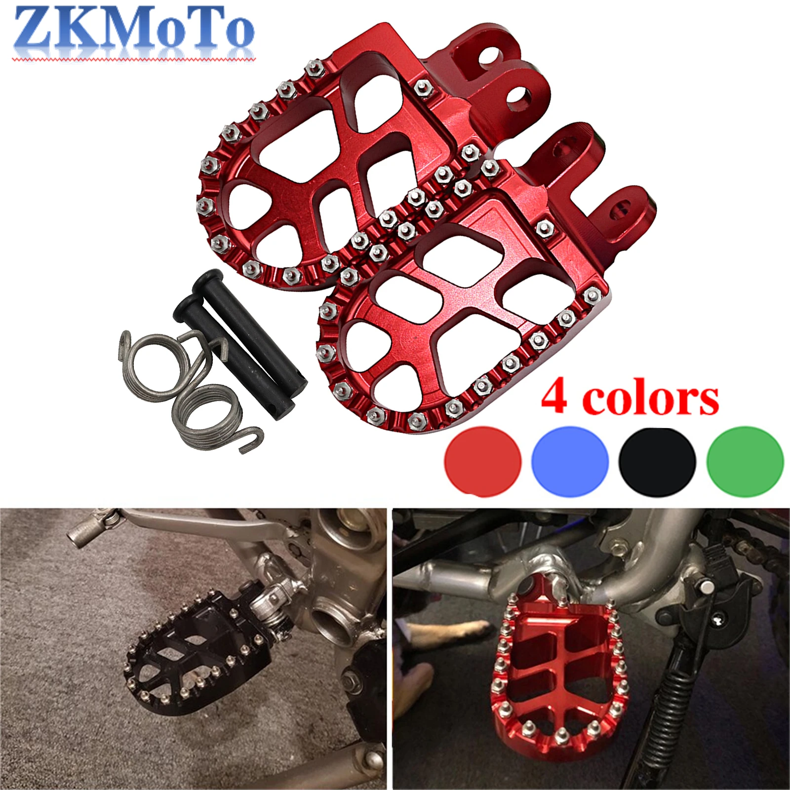 Motorcycle Footrest Footpegs Foot Pegs Rest Pedal Parts For HONDA Transa... - $46.14+