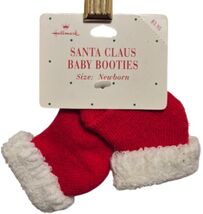 Hallmark Christmas Santa Claus Socks Newborn Baby Booties - NWT - $4.94