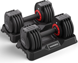 5 in 1 Free Dumbbell Weight Adjust with Anti-Slip Metal Handle, Ideal fo... - $195.57