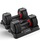 5 in 1 Free Dumbbell Weight Adjust with Anti-Slip Metal Handle, Ideal fo... - £153.47 GBP