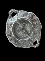 Cambridge Glass “Wildflower” Etched Divided Relish Dish with Handles - $55.00
