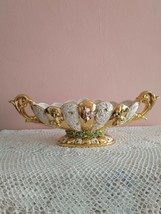 Sesto Fiorentino Mid 20th Century Gold Porcelain Planter Rare Collection-
sho... - $851.39