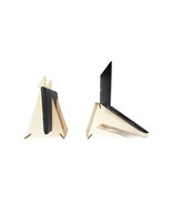 Laptop Holder and Charging Dock with Passive Cooling, Modern Wood Stand ... - $1,034.45 MXN