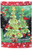 Merry Christmas Trees 12&quot;x18&quot; 100D ROUGH TEX® Garden Flag DOUBLE SIDED - $21.00