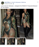 POISON IVY Emerald Sequins OPEN-CUT BODYSUIT - $259.99