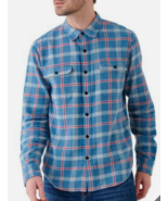 Lucky Brand Men&#39;s Button-Down Humboldt Woven Plaid Flannel Shirt Sz L BL... - $17.80 CAD