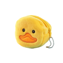 Animal Coin Change Cosmetic Plush Purse with Key Chain - New - Duck - $12.99