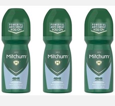Mitchum Roll-On Antiperspirant and Deodorant for Men Unscented 3.4oz, lot of 3 - £31.65 GBP