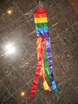 60&quot; Rainbow Gay Pride Nylon Wind Sock Windsock Vivid Color and UV Fade Resistant - £7.09 GBP