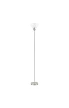 Hampton Bay 70&quot; Brushed Nickel 1-Light Floor Lamp Plastic Shade Brushed ... - €23,59 EUR