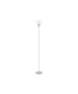 Hampton Bay 70&quot; Brushed Nickel 1-Light Floor Lamp Plastic Shade Brushed ... - $38.35 CAD