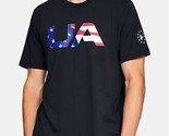 Under Armour Men&#39;s Charged Cotton Blend Logo T-Shirt Black-Medium - $20.97