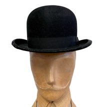 Antique Mens 7 Bowler Derby Hat 1930s-50s Finchley Star Clothing House - $1,467.95 MXN
