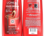 2 L&#39;oreal Color Vibrancy Conditioner Anti Oxidant Nourishes Revives 20 oz - $24.99