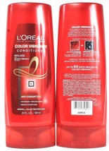 2 L&#39;oreal Color Vibrancy Conditioner Anti Oxidant Nourishes Revives 20 oz - £19.97 GBP