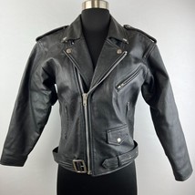 KC Collections Biker Leather Moto Motorcycle Jacket - £77.89 GBP
