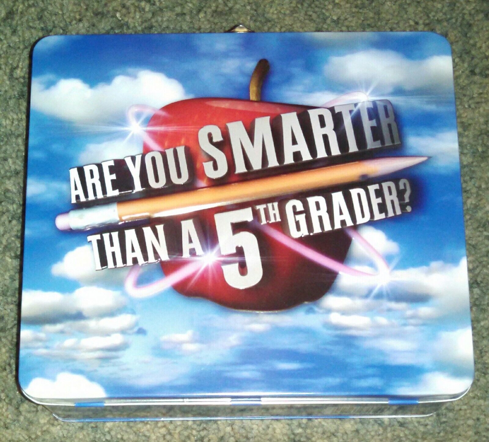 Are You Smarter Than A 5th Grader  Game, Lunch Box Tin w/Die, Cards &amp; Sc... - $2.50