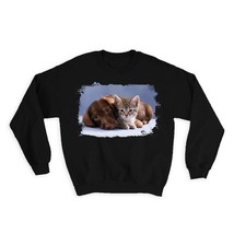 Dog And Cat : Gift Sweatshirt Pet Puppy Animal Cute Canine Pets Dogs - £23.21 GBP