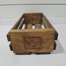 Napa Valley Cassette Tape Storage Holder Wooden Crate Wood Box Holds 12 ... - $8.86