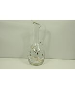 Vintage 70s Mid Century Modern MCM Floral Gold Leaf Crystal Glass Wine D... - $1,088.72 MXN