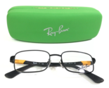 Ray-Ban Kids Eyeglasses Frames RB1043 4005 Black Yellow Rectangular 46-1... - $44.54