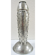 Leon Fontier Signed Pewter Hobnail Vase 1993 10 1/2&quot;  - $230.47 CAD