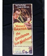 Gentleman From Nowhere Original Insert movie poster 1948- Noir - £81.04 GBP