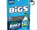 Full Box 6x Bigs Hidden Valley Zesty Ranch Flavor Sunflower Seed Bags 5.... - $30.64