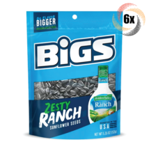 Full Box 6x Bigs Hidden Valley Zesty Ranch Flavor Sunflower Seed Bags 5.... - £23.93 GBP