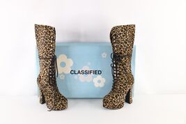 NOS Vintage 90s Streetwear Womens 5.5 Chunky Platform Heeled Go Go Boots... - $103.90