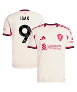 New Isak 2025-26 Liverpool Away Shirt Premier League TopJersey - Cream O... - $936.67 MXN