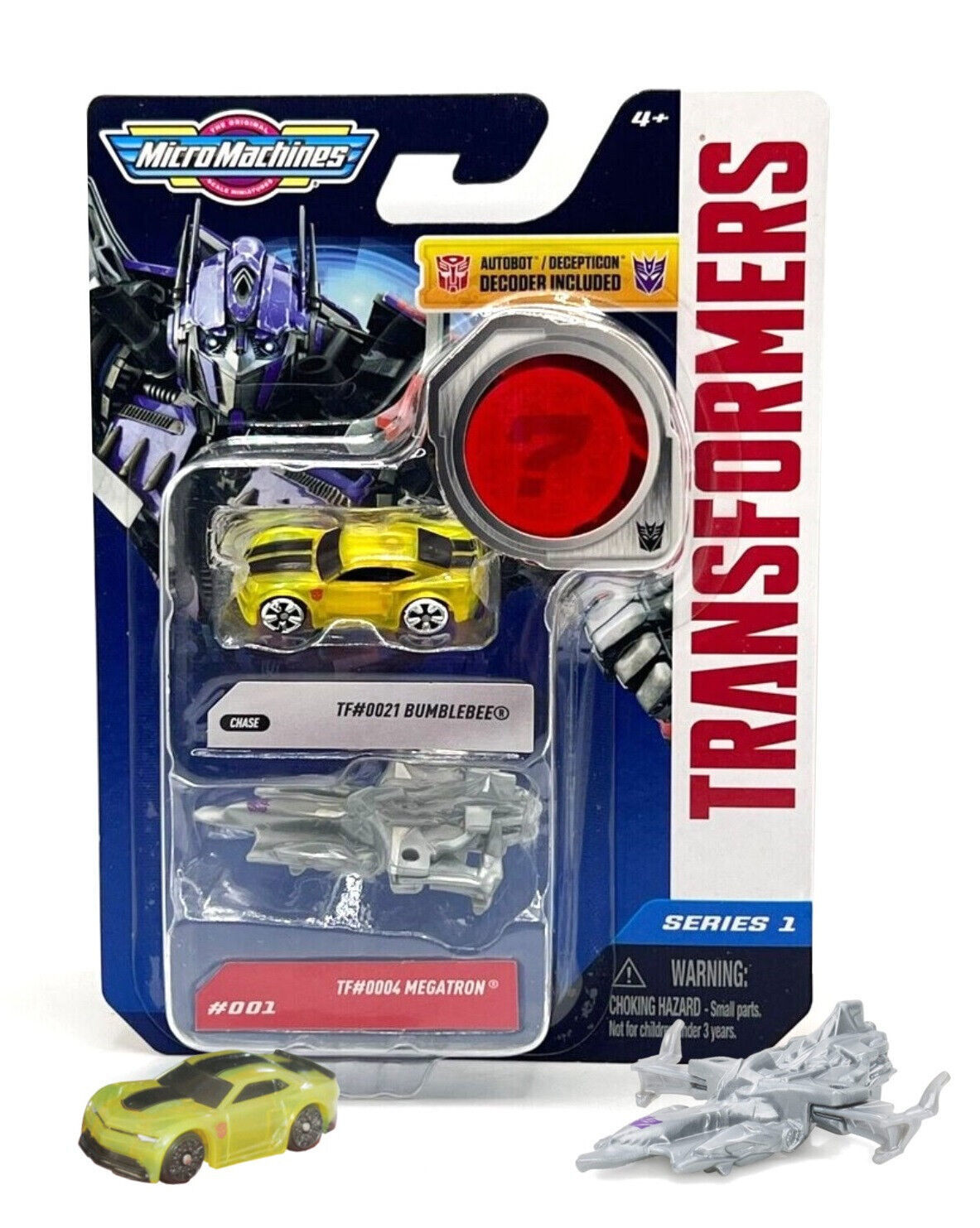 Primary image for MicroMachines Transformers TF#0021 Chase Bumblebee & TF#0004 Megatron MOC