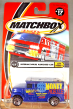 2001 Matchbox #17 City Dudes-Money Mobile INTERNATIONAL ARMORED CAR Blue... - £8.06 GBP