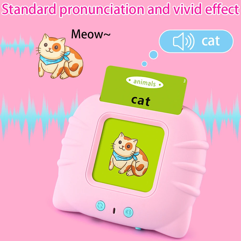 Play Play Electronic Cognitive Cards Talking Flash Cards Audio Books Flashcards  - £44.76 GBP
