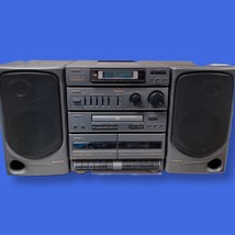 AIWA CA-DW556 Portable Stereo FM CD Cassette Boombox Detachable Speakers AS IS - £35.18 GBP