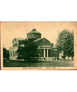 Oxford OH-Ohio, Library At Miami University, Vintage RPPC Postcard BK60 - £5.45 GBP
