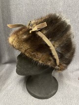 Genuine Ladies Mink Fur Hat Good Condition - £36.74 GBP