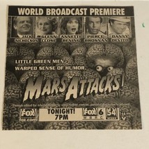 Mars Attacks Tv Guide Print Ad Jack Nicholson Glenn Close Danny DeVito TPA9 - £4.73 GBP