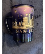 COBALT BLUE SHOT GLASS WITH HANDLE  SAN FRANCISCO SKYLINE  Picture/words... - €8,64 EUR