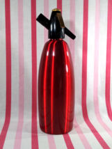 Stylish Retro ISI Vienna Austria RED Soda Siphon Seltzer 1000ml l liter Bottle - £15.84 GBP