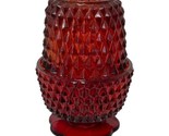 Vintage Indiana Glass Diamond Point Fairy Lamp Angel Tea Light Flash Rub... - $40.21