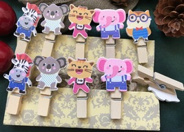 60pcs Wood Clips,Clothespin,Small Photo Pegs,Decoration - £9.15 GBP